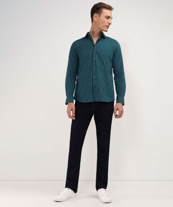 Camisa Corbatera Manga Larga