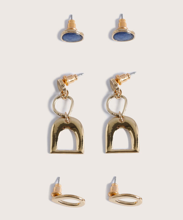 Aretes Set X3 Pares De Aretes