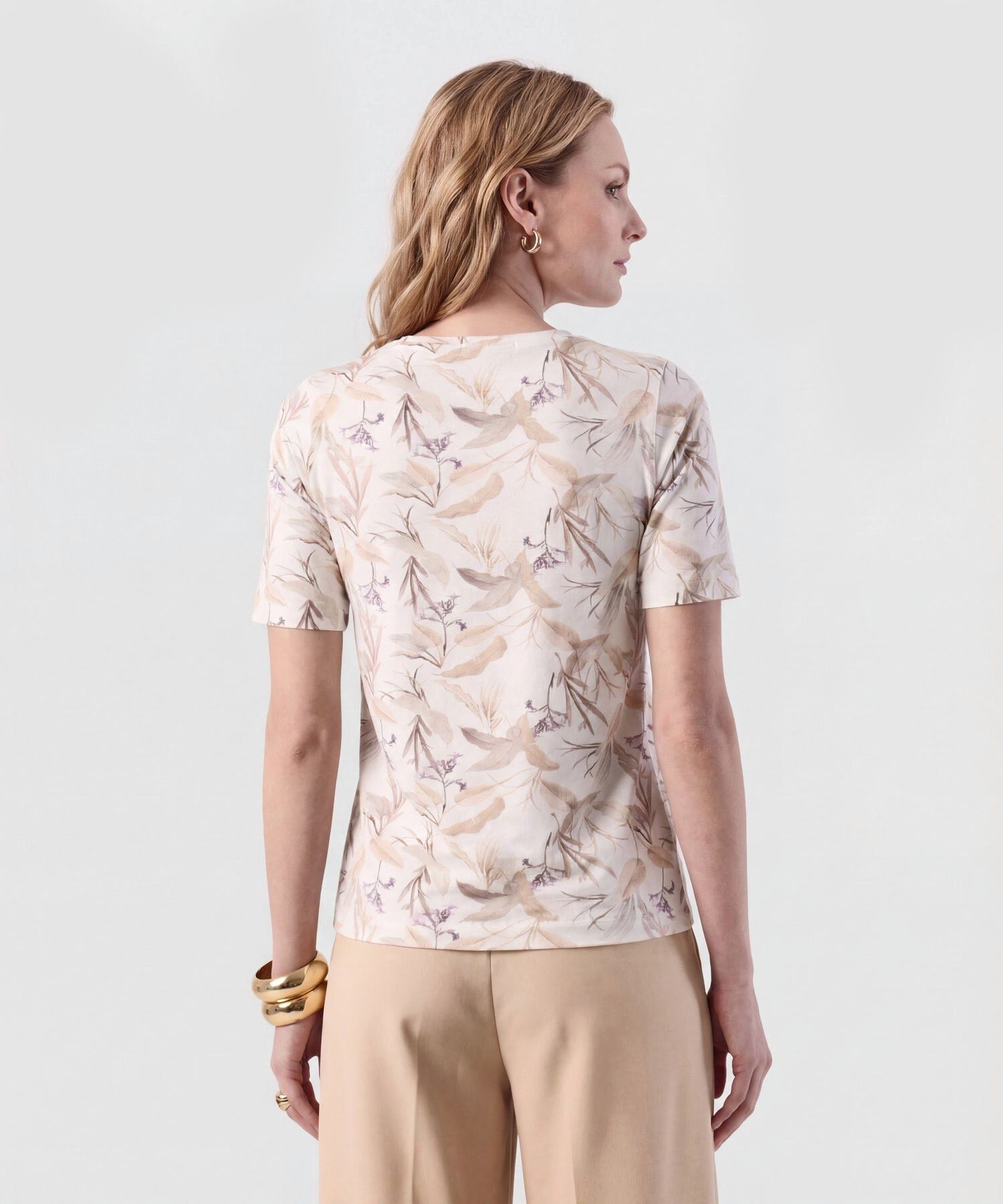 Camiseta De Cuello Cerrado Para Mujer