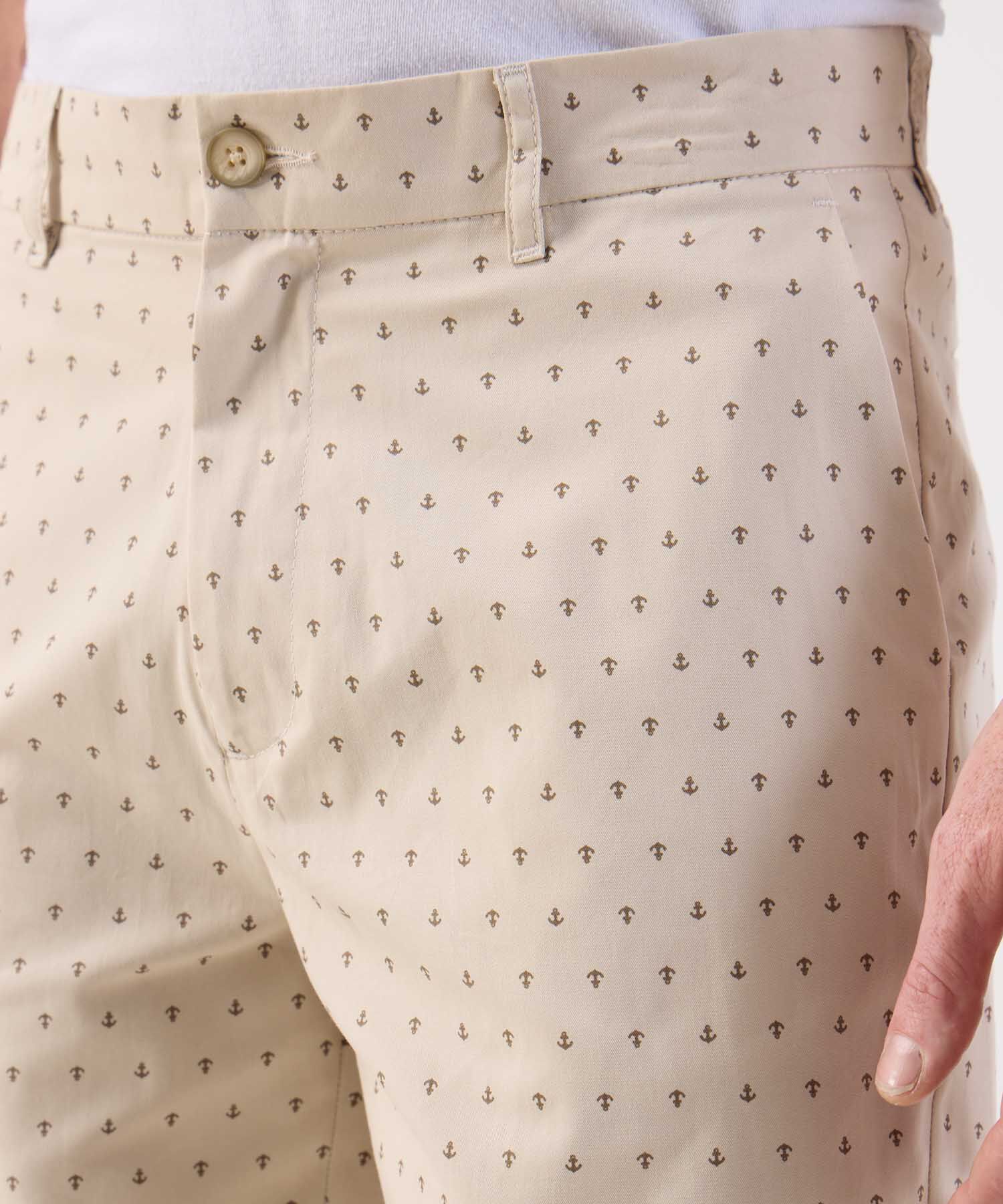 Bermuda Estampada Clásica de Verano Para Hombre