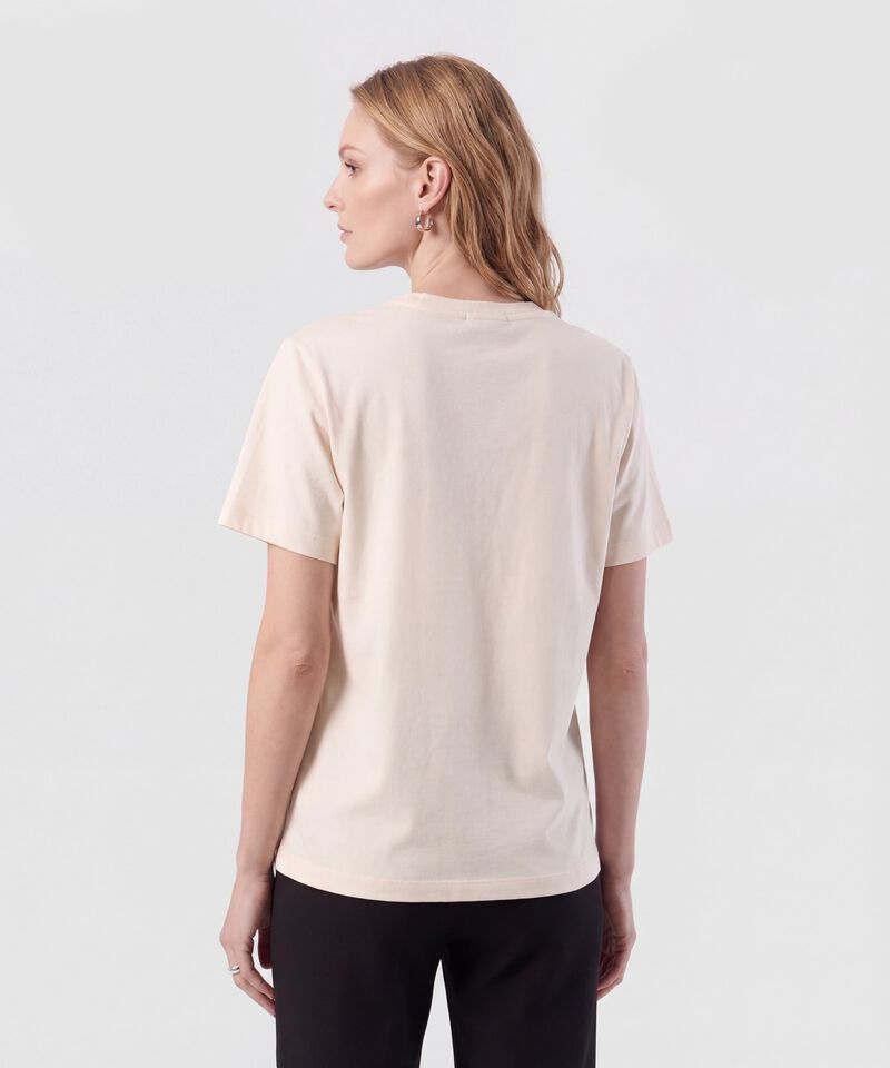 Camiseta B&aacute;sica Con Estampado Para Mujer