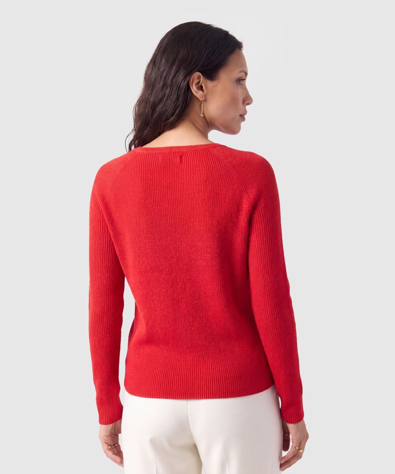 Saco Tejido Escote V Para Mujer