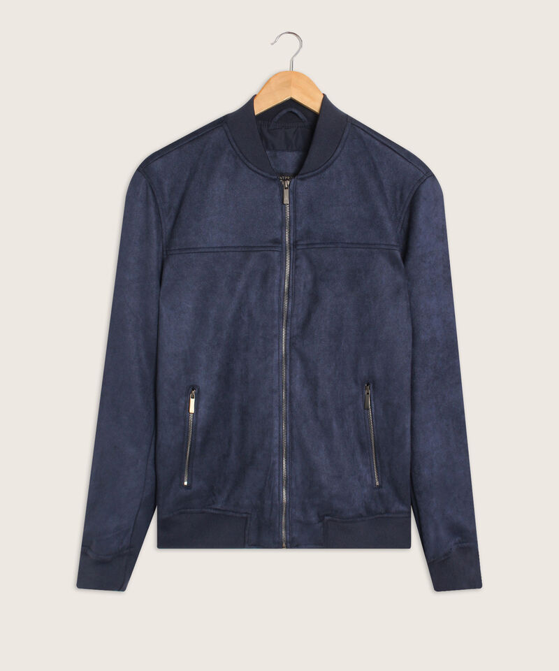 Chaqueta Tipo Bomber Con Bolsillos