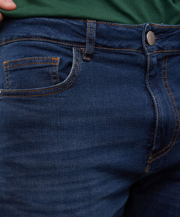 Jean Regular Taper Tono Azul Oscuro