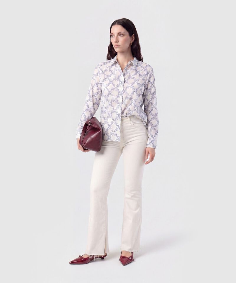 Camisa Cl&aacute;sica Manga Larga Para Mujer