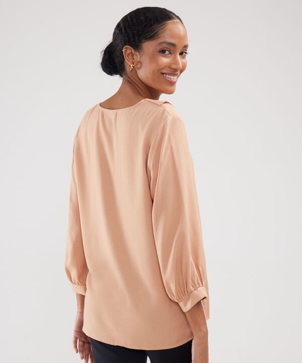 Blusa Unicolor Manga 3/4
