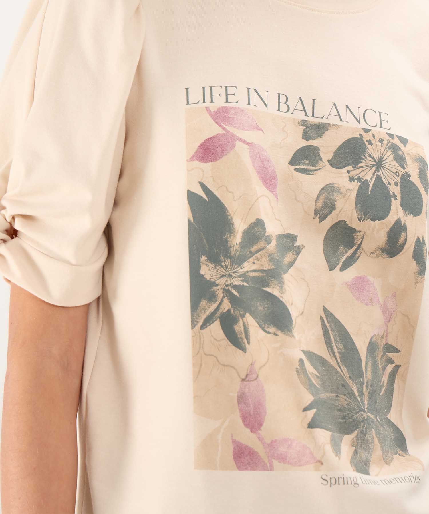 Camiseta Estampada con Ruche