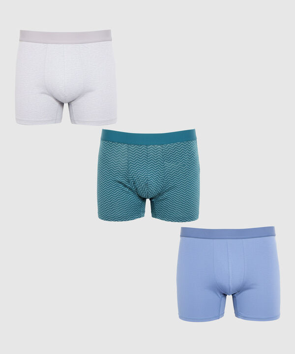 Set x3 B&oacute;xers Clasicos para Hombre image number null