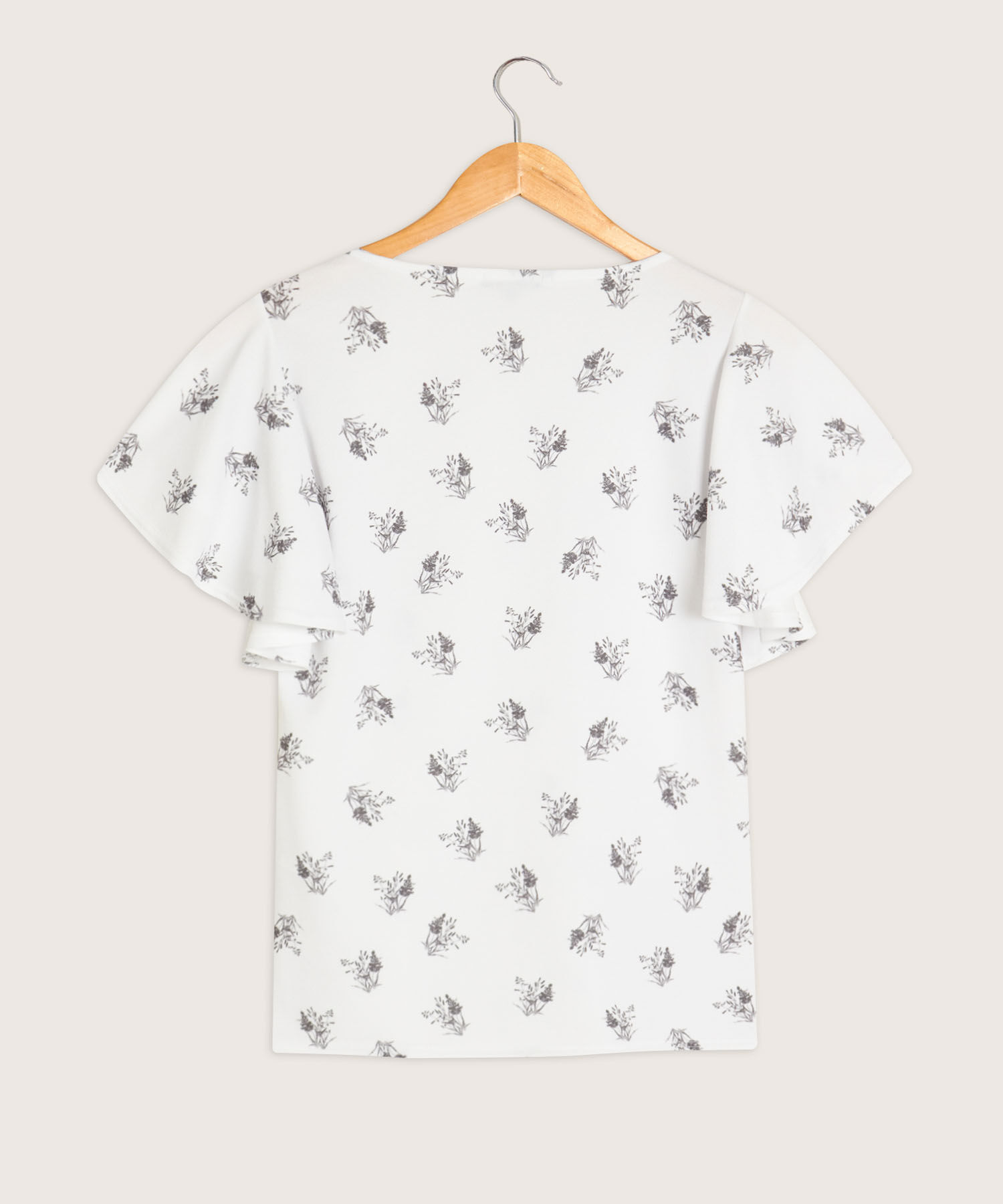 Camiseta Estampada Cuello Redondo