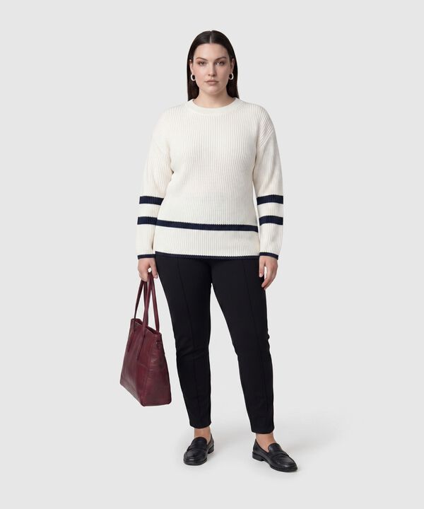 Su&eacute;ter De Punto Con Detalle De Botones Para Mujer Curvy