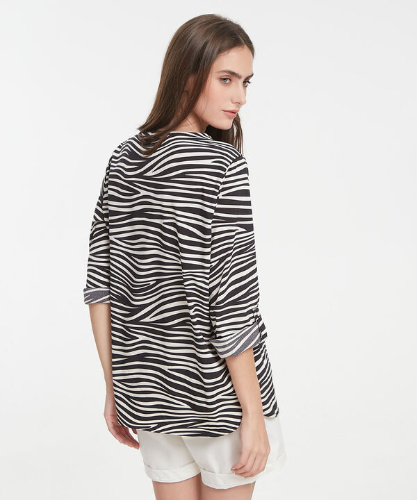 Blusa Manga 3/4 Estampada image number null