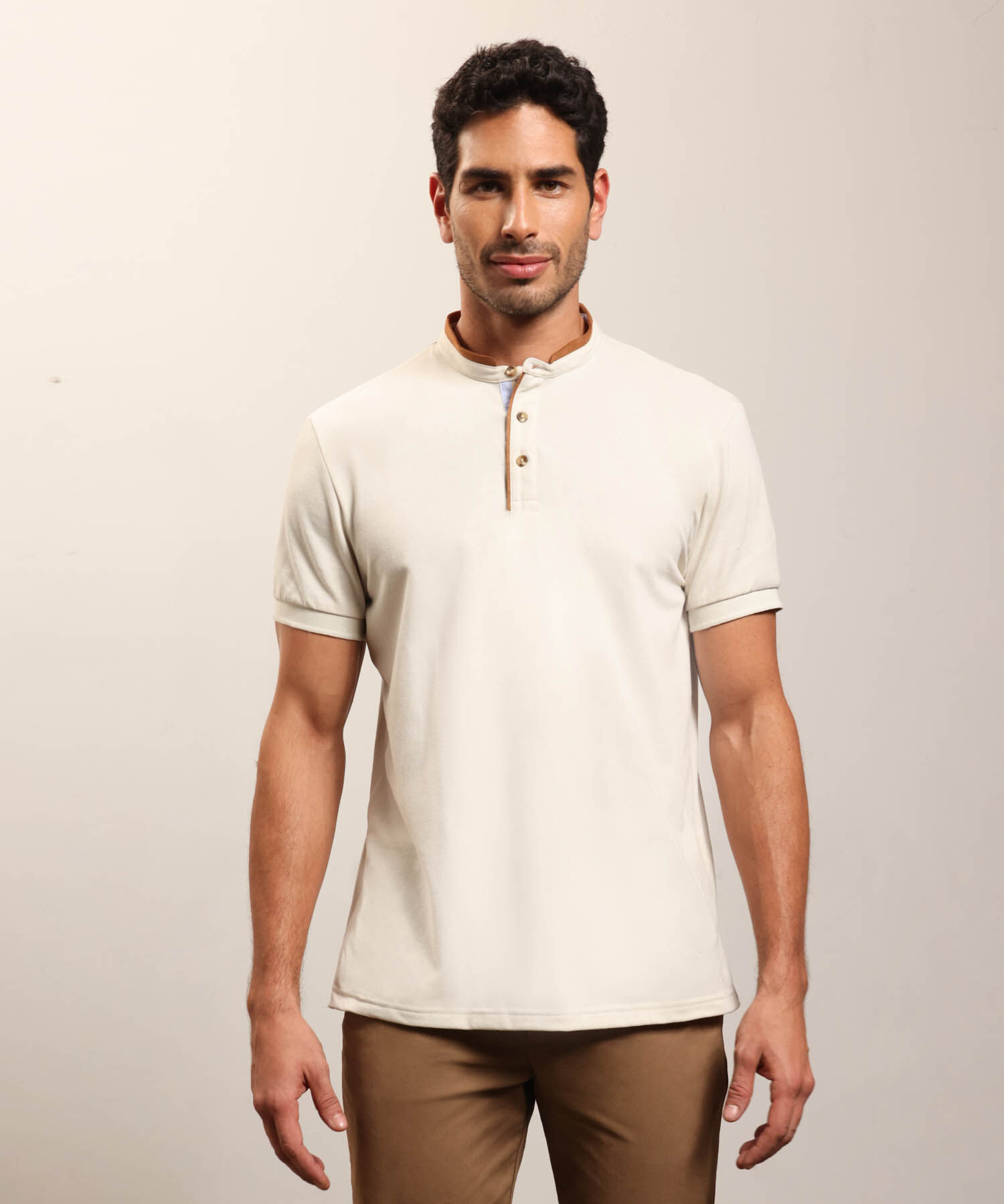 Polo Cuello Neru Slim Fit para Hombre