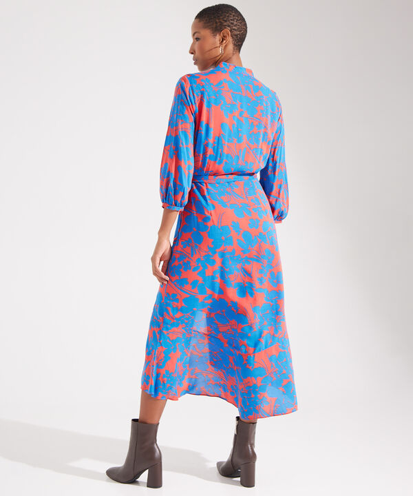 Vestido Largo Con Estampado Floral