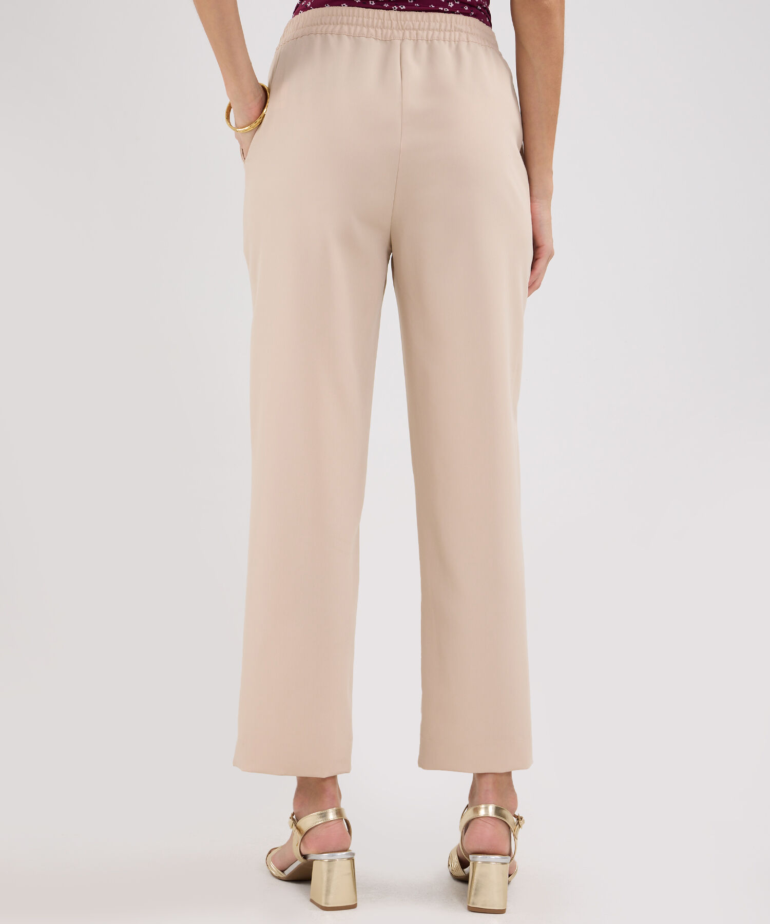 Pantalon Tipo Jogger Unicolor