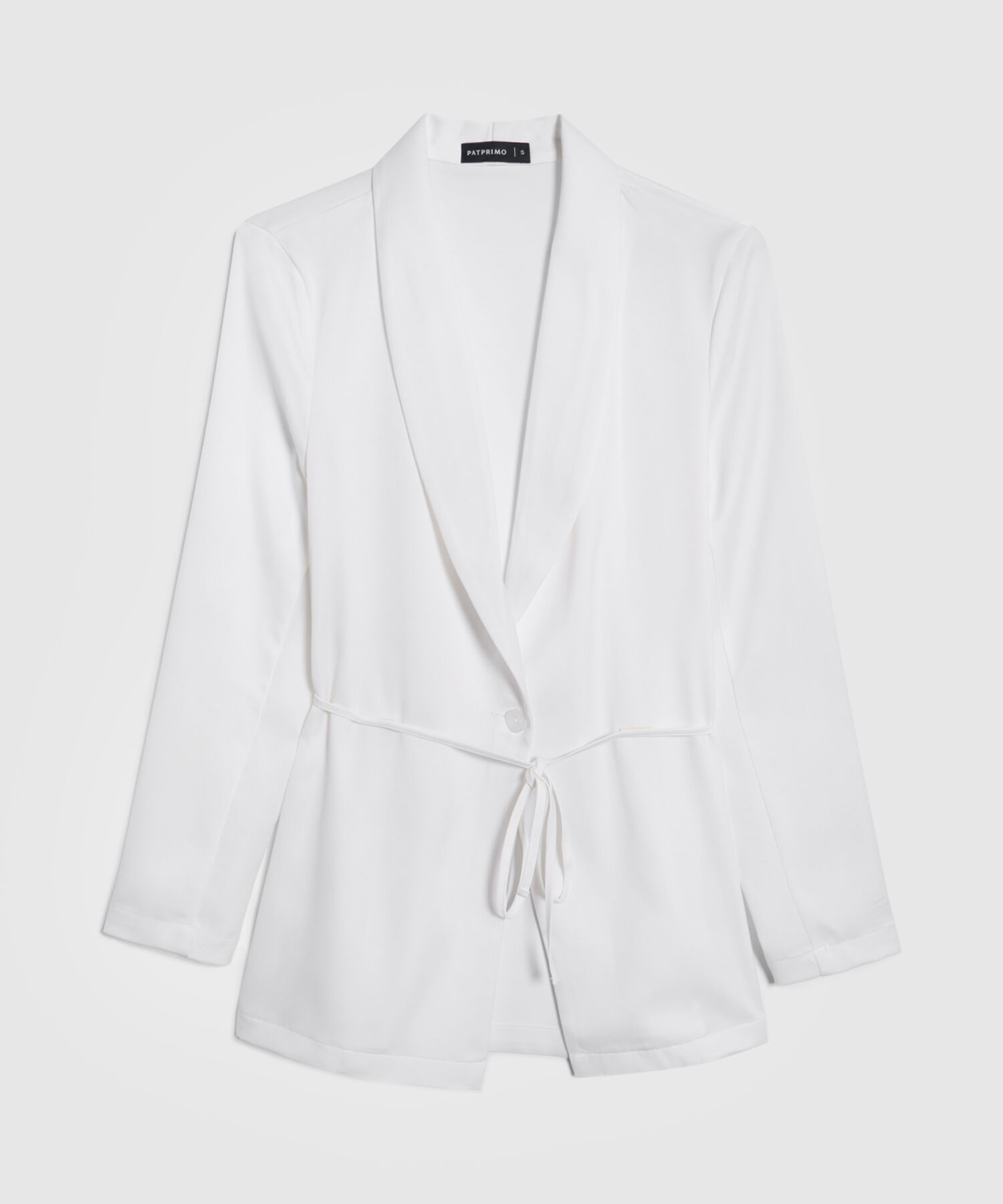 Chaqueta Unicolor Tipo Kimono