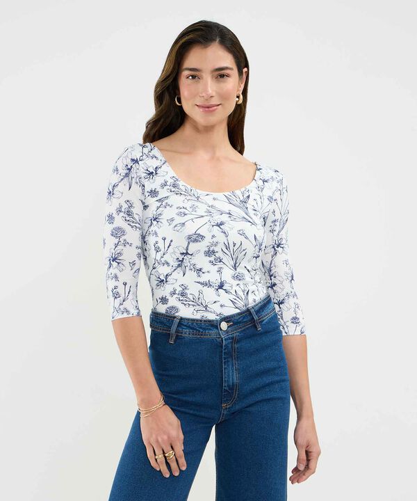Camiseta Estampado Botánico image number null