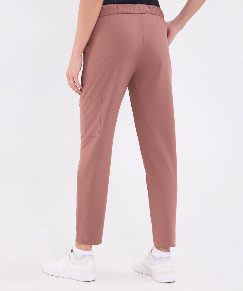 Pantalon plano unicolor para mujer