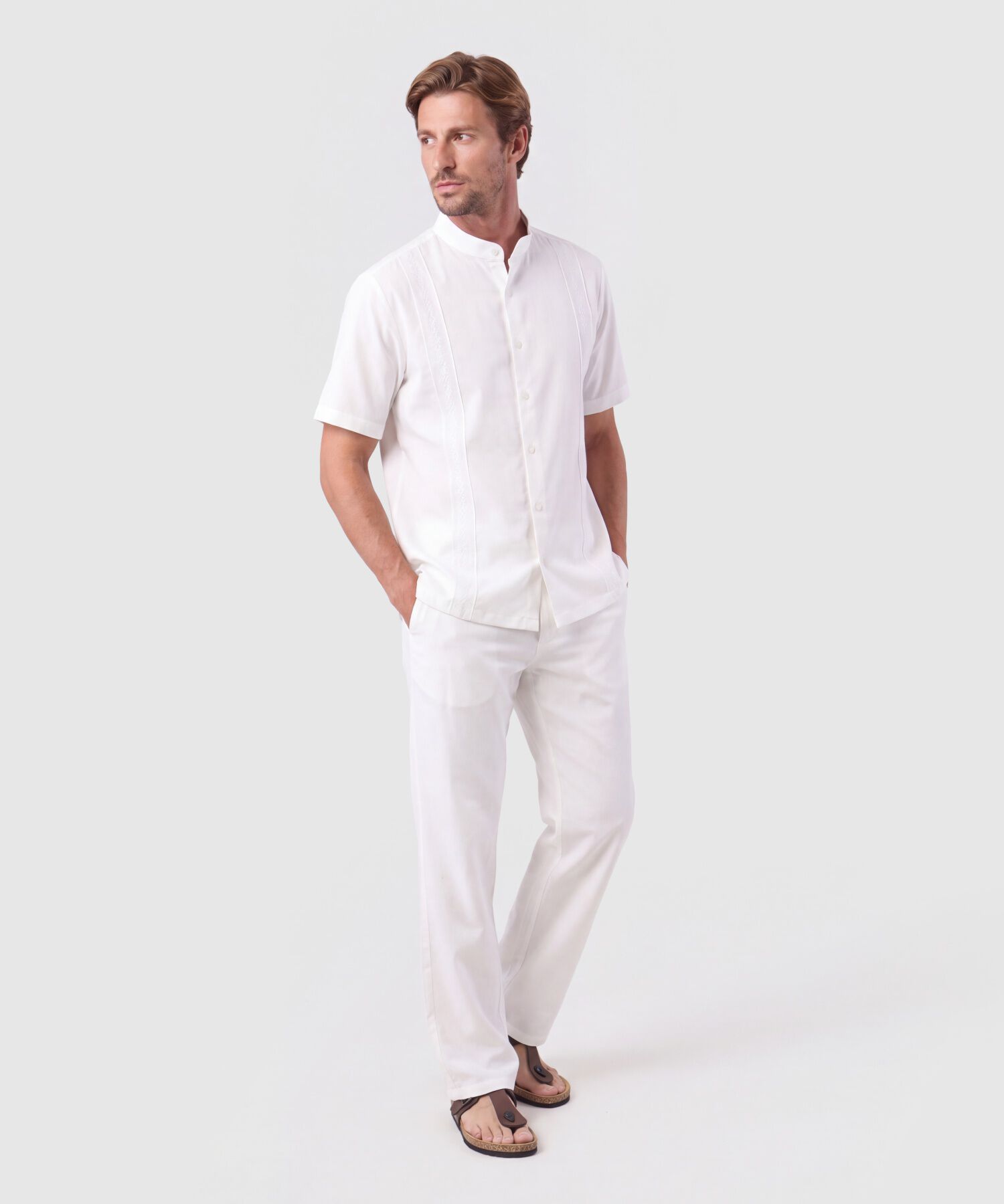 Pantal&oacute;n Chino Corte Recto Para Hombre