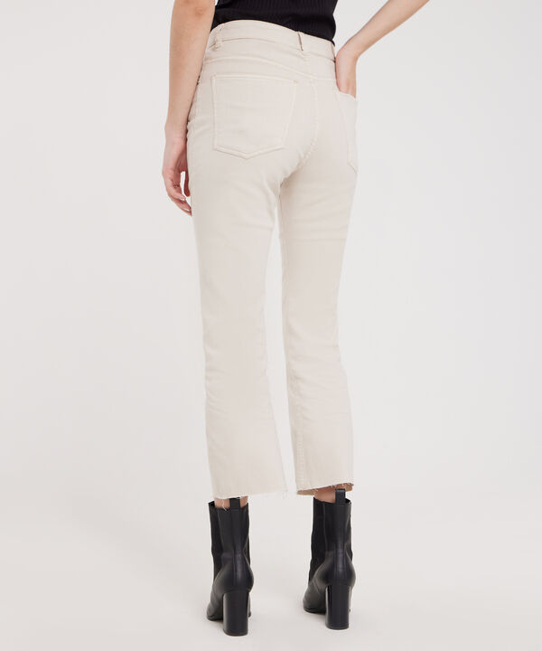 Jean Cropped Flare Tono Crudo