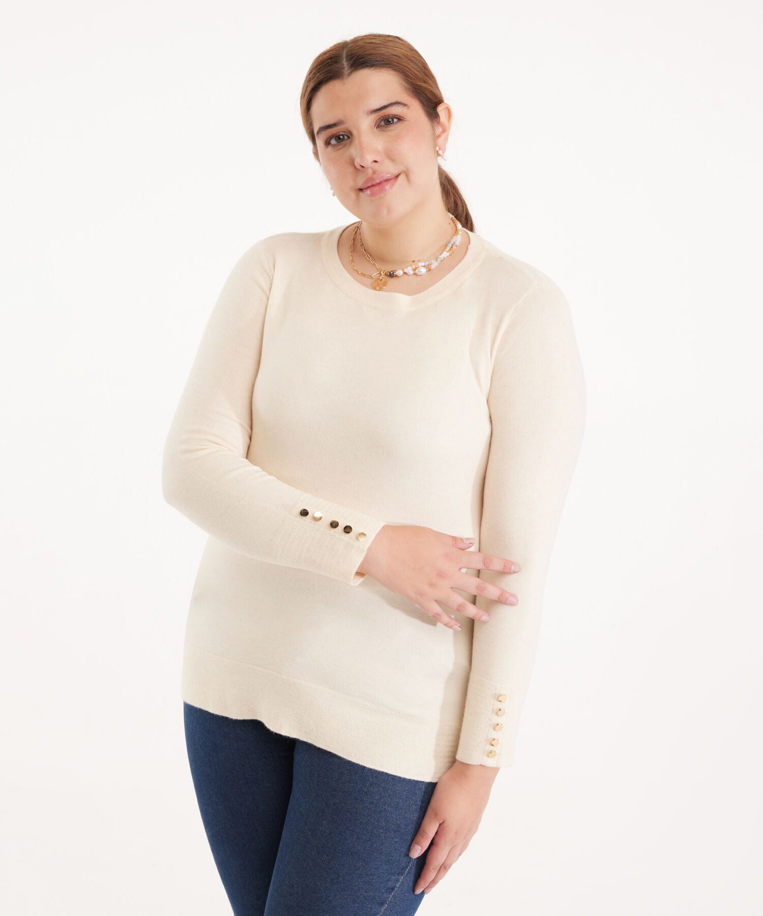 Saco Manga Larga Con Lurex