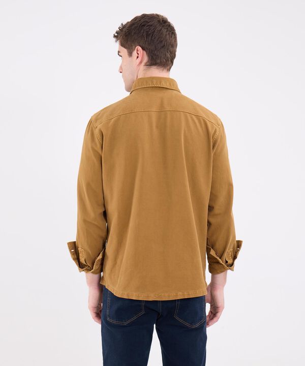 Camisa Tipo Chaqueta Unicolor