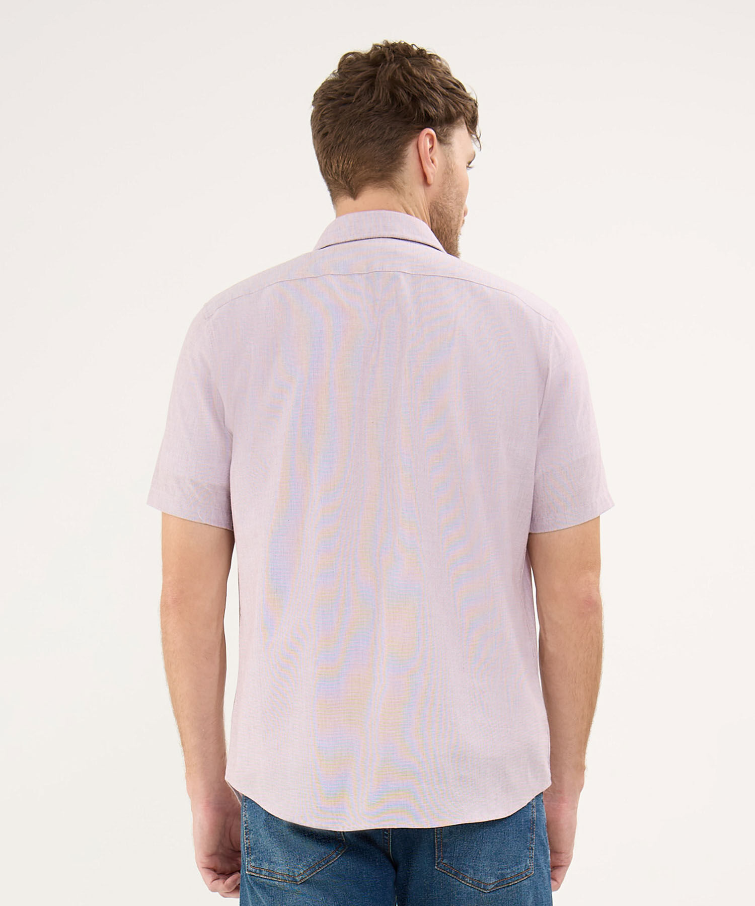 Camisa en Efecto Rústico