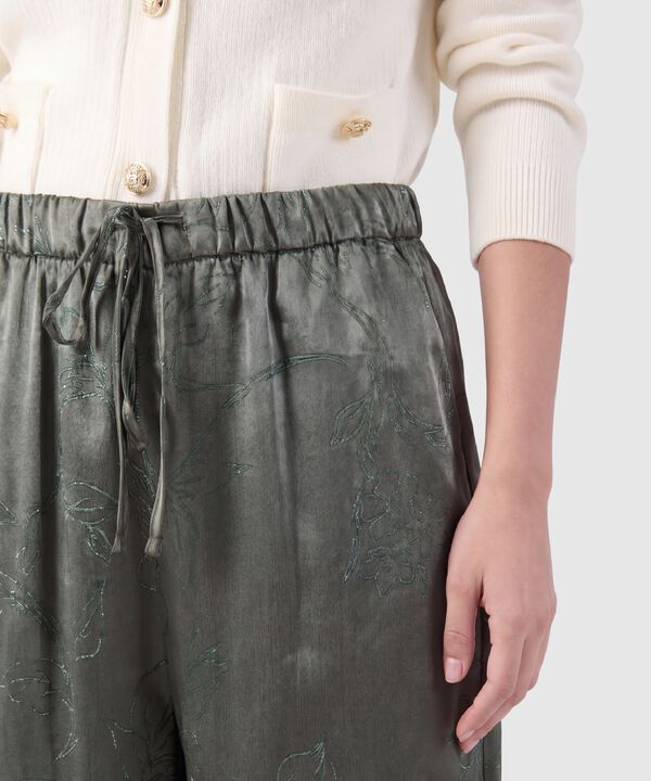 Pantal&oacute;n Estampado Fluido Para Mujer