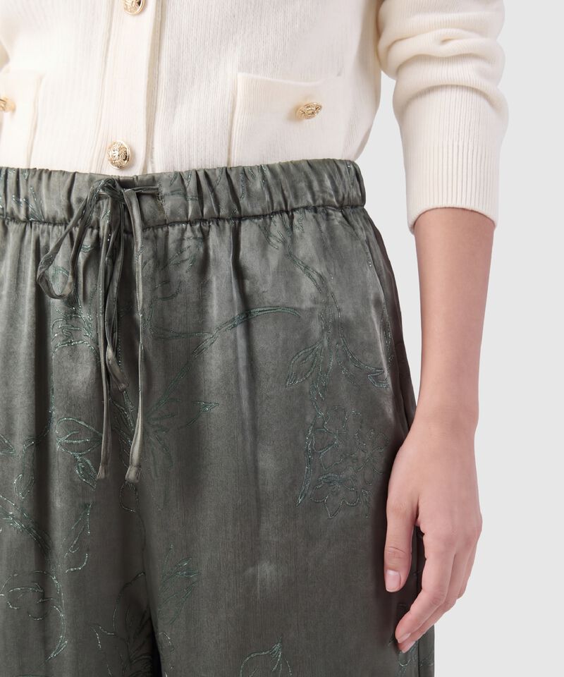 Pantal&oacute;n Estampado Fluido Para Mujer