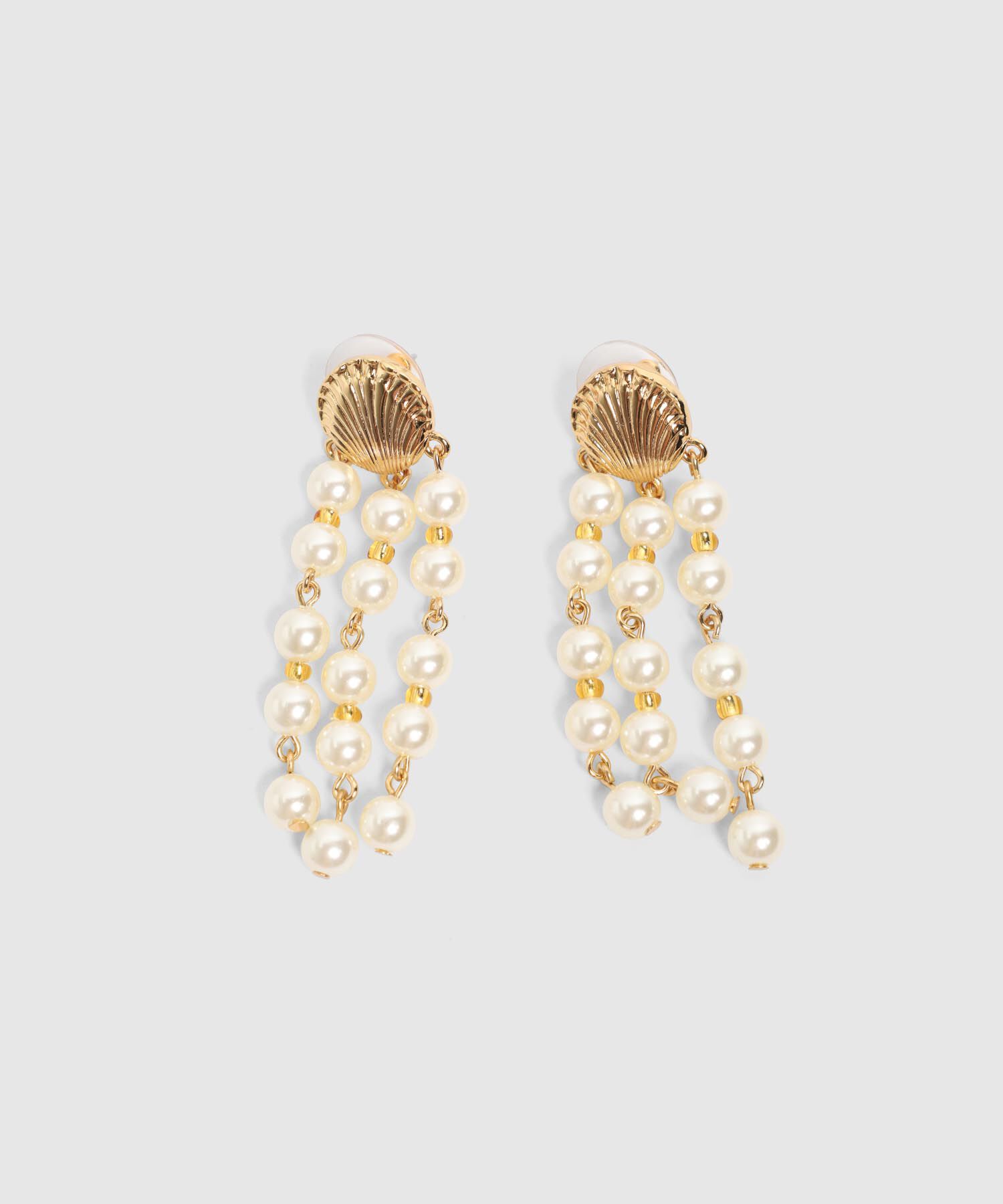 Aretes Cascada De Perlas Para Mujer