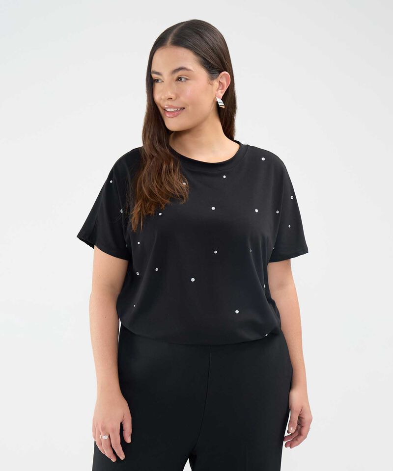 Camiseta con Pedrería