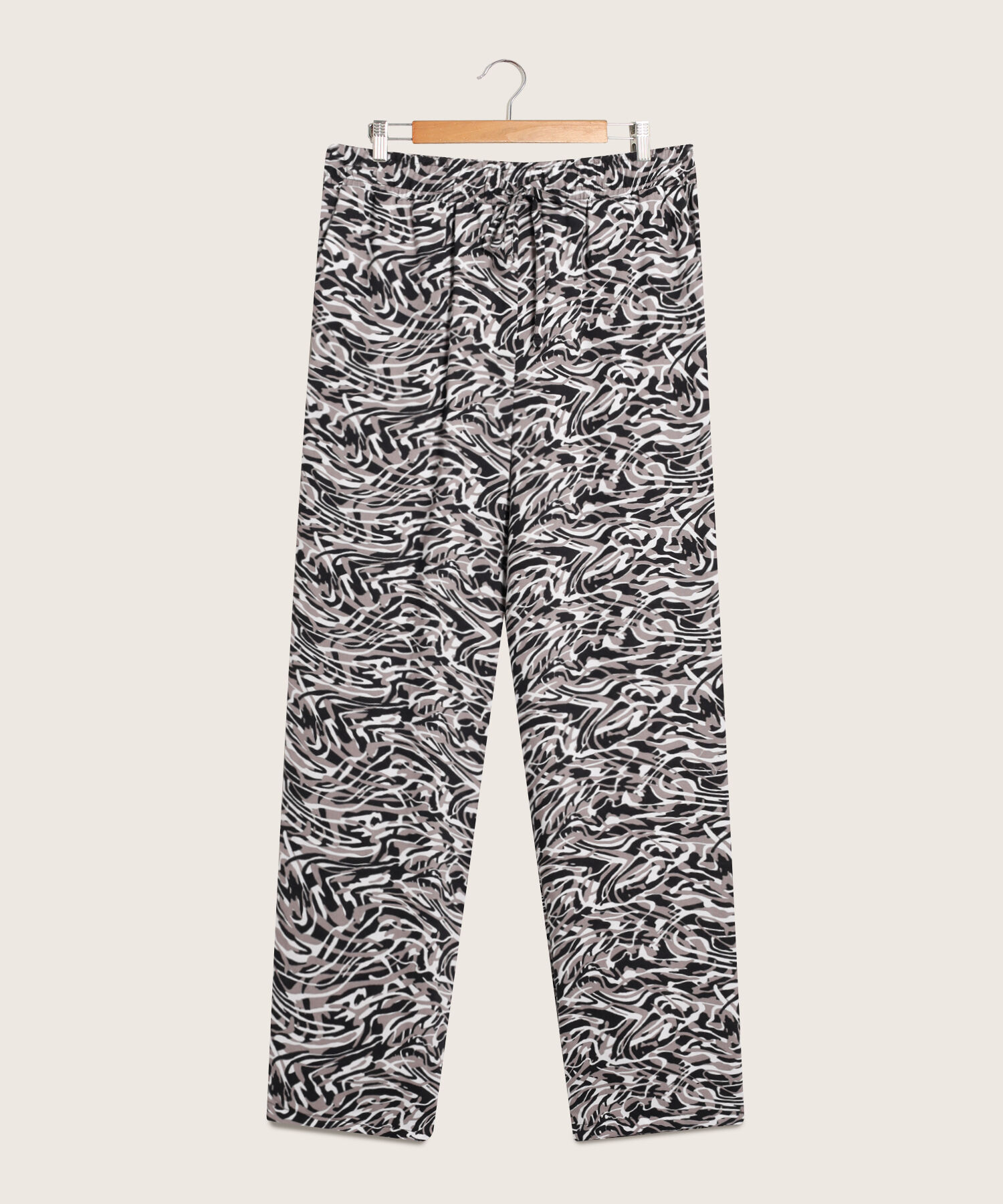 Pantalón Estampado Con Cintura