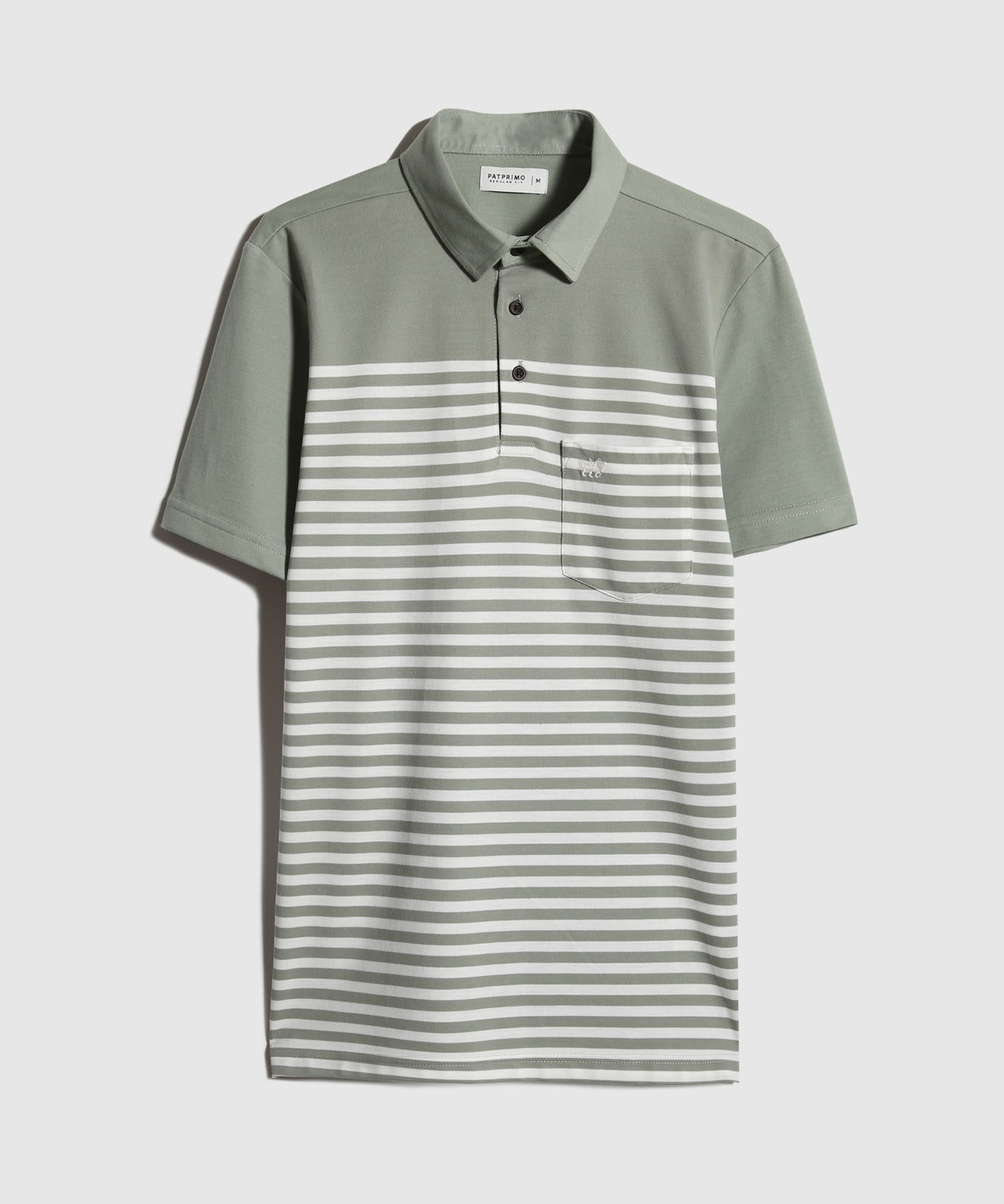 Polo Preteñida, Cuello Duro Con Bolsillo