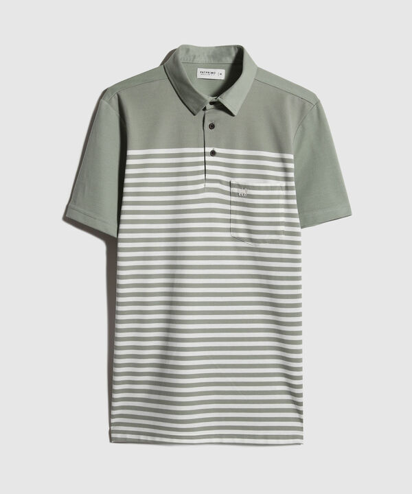 Polo Preteñida, Cuello Duro Con Bolsillo