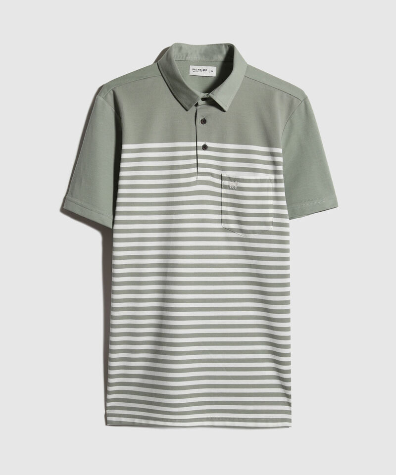 Polo Preteñida, Cuello Duro Con Bolsillo