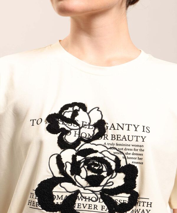 Camiseta Estampada Cuello Redondo Para Mujer