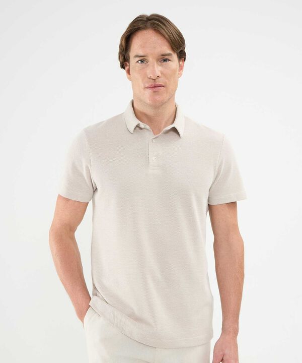 Polo Preteñida Cuello Con Banda image number null