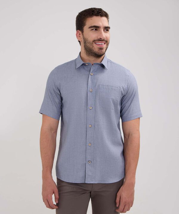 Camisa Manga Corta Tela Binada image number null