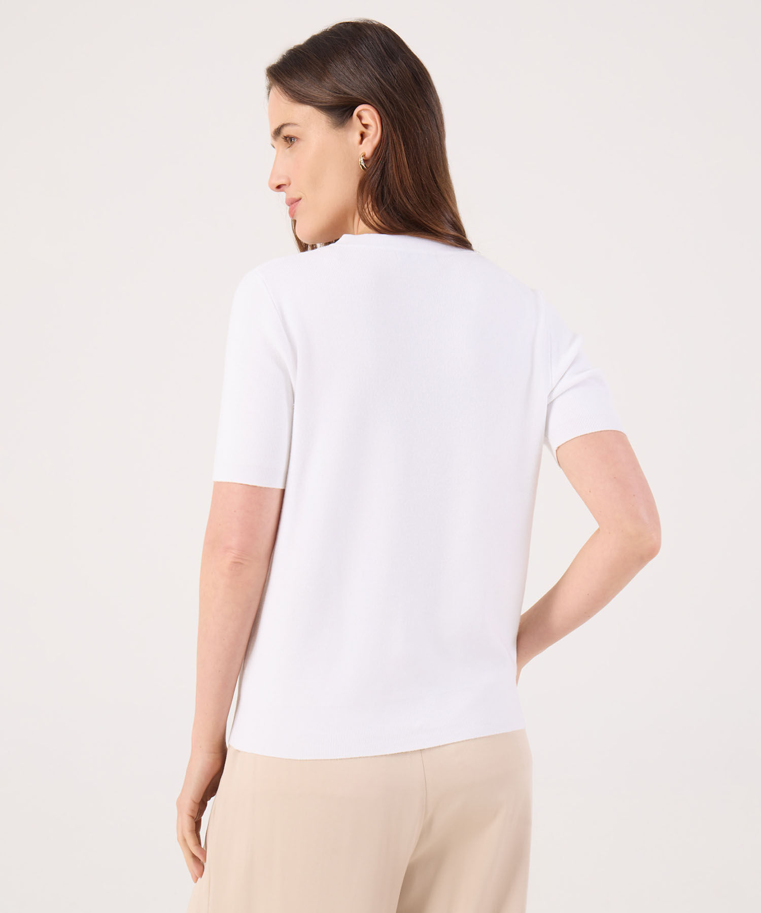 Camiseta Unicolor Con Botones