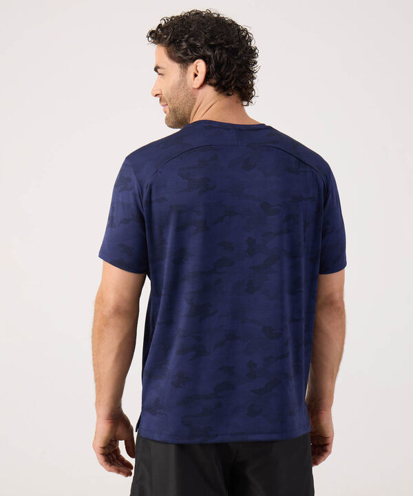 Camiseta Manga Corta Unicolor Texturizada
