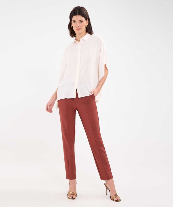 Camisa con Lunares en Tela image number null