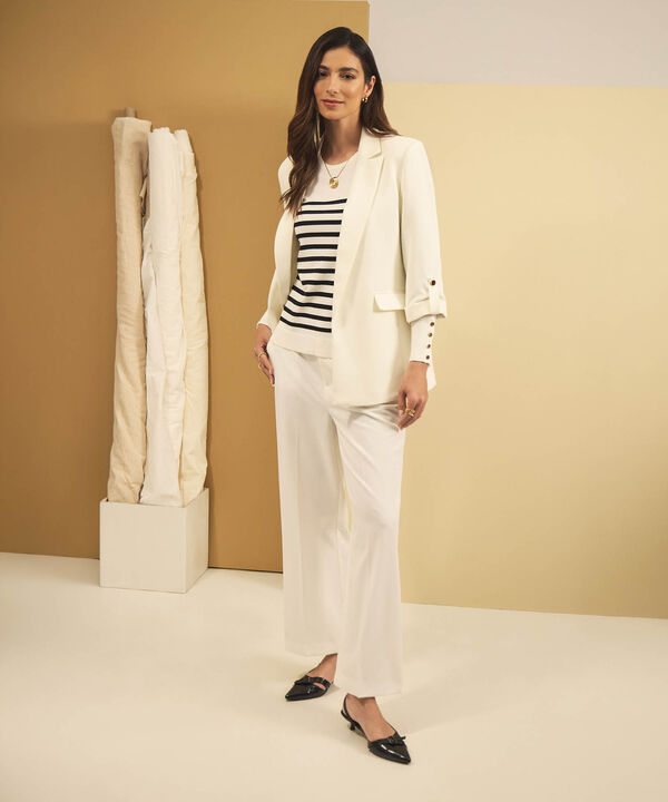 Blazer Casual Manga Larga Mujer image number null