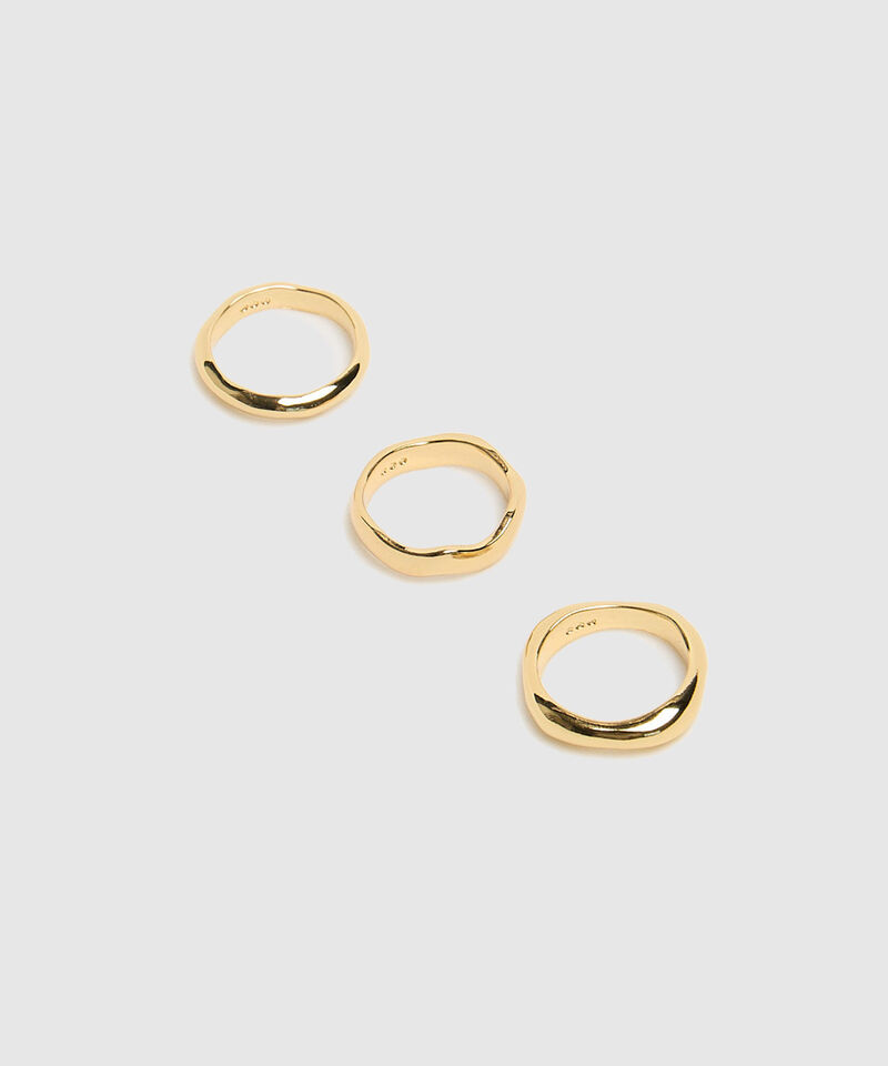 Set X3 Anillo Con Dise&ntilde;o Org&aacute;nico