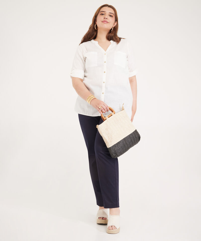 Blusa Manga ¾ con Cuello Neru
