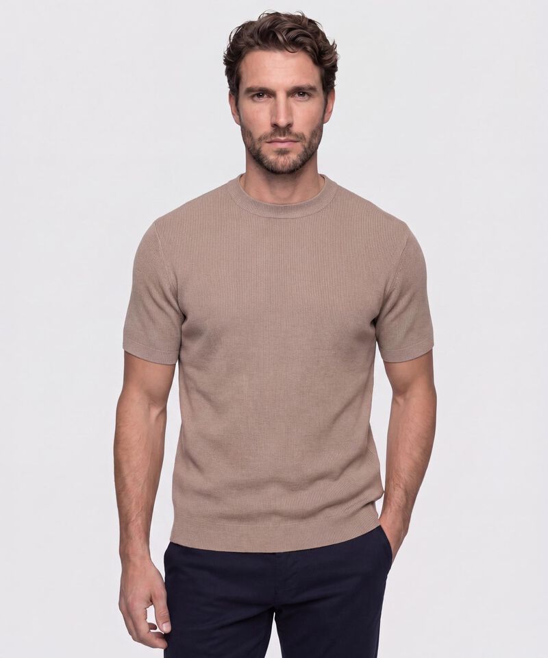 CAMISETA CUELLO REDONDO UNICOLOR