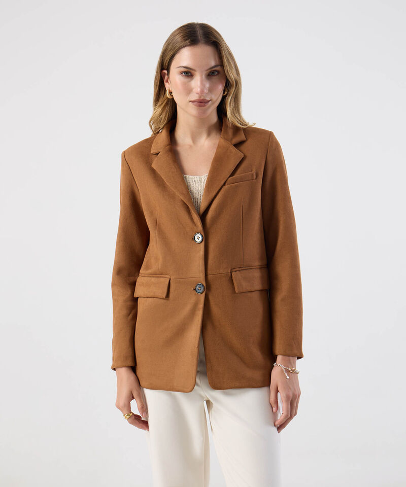 Chaqueta Tip Blazer Cl&aacute;sico Para Mujer