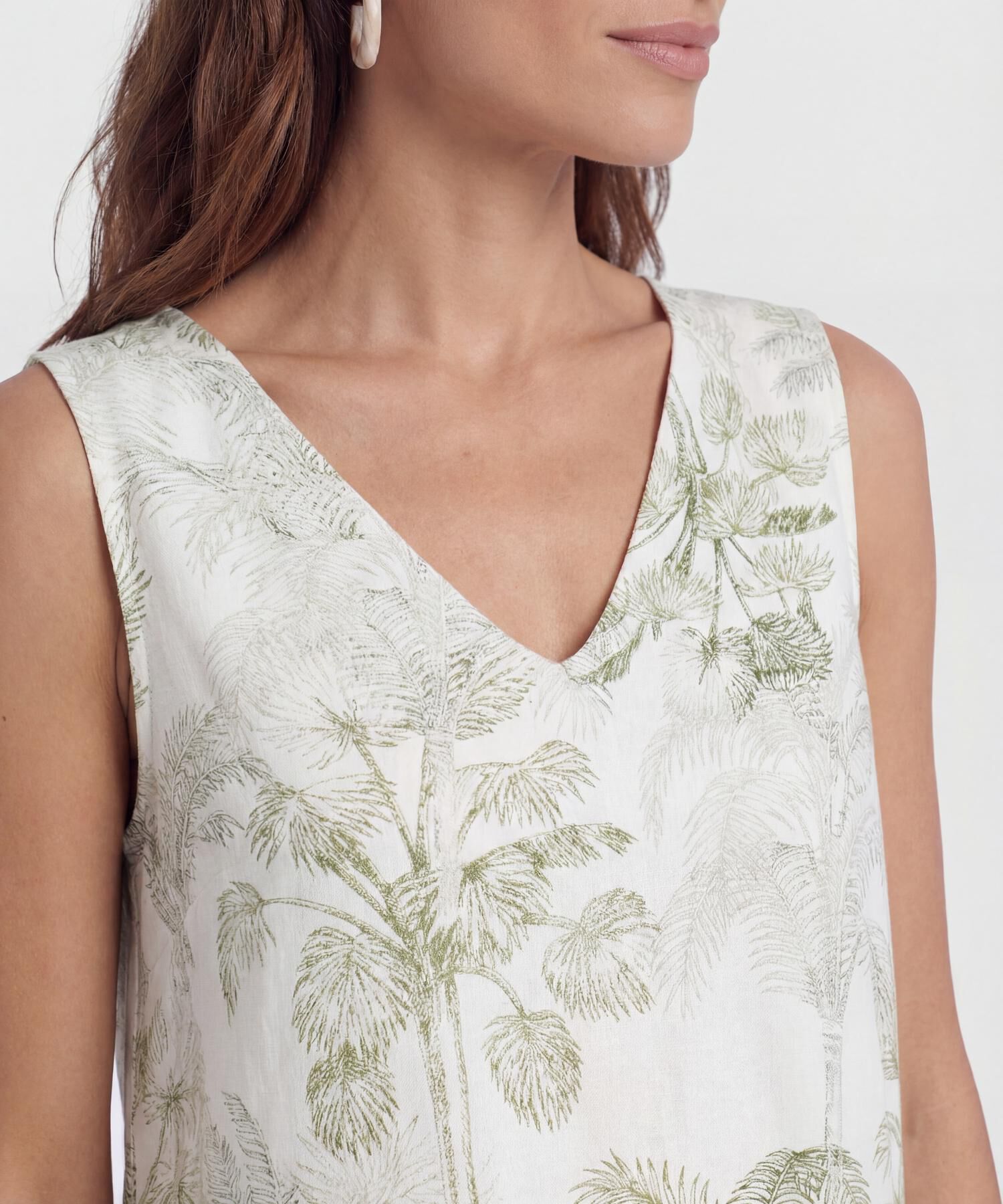 Vestido Corto Estampado Manga Sisa 