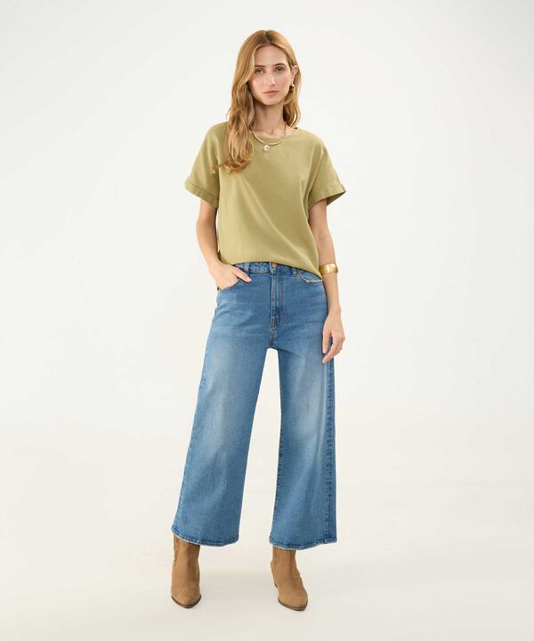 Blusa en Efecto Lino image number null