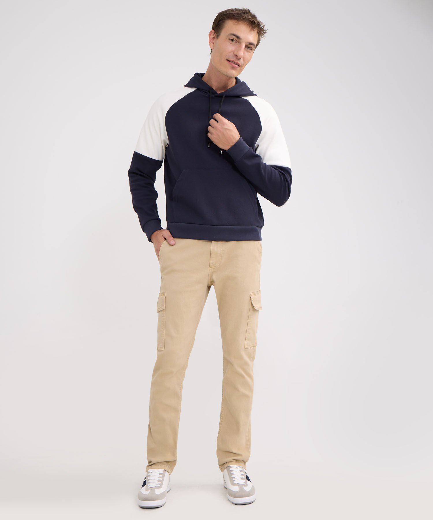 Jean Regular Taper Cargo Tono Arena