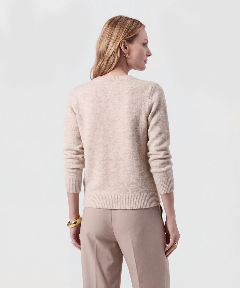 Saco De Punto Con Bolsillos Frontales Mujer