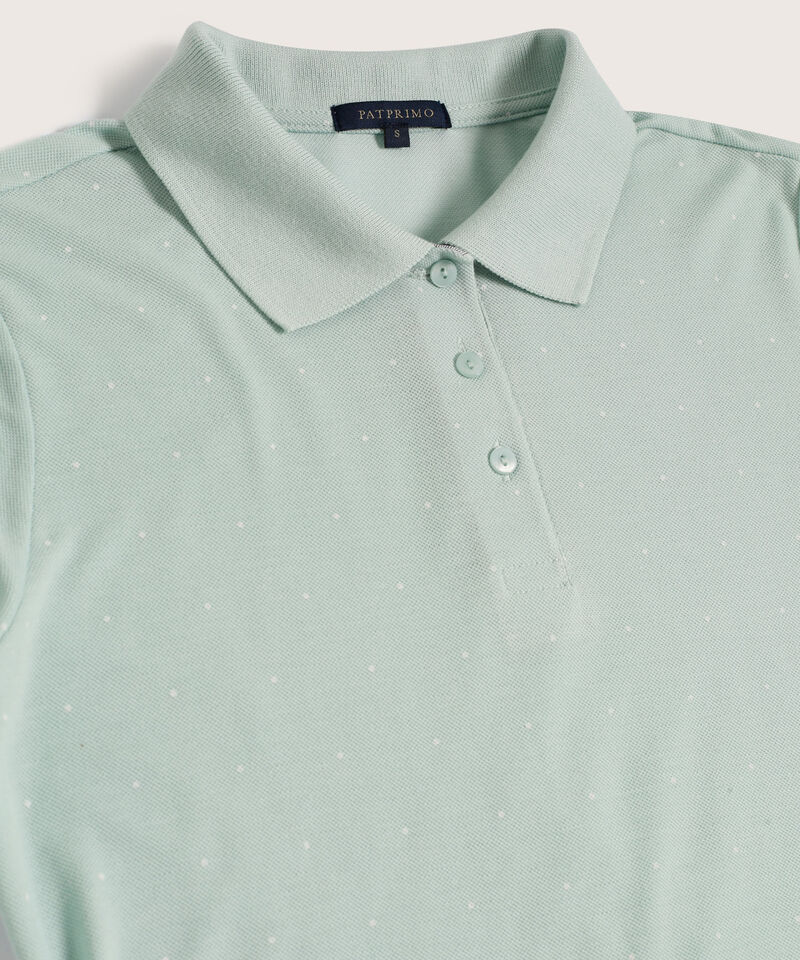 Polo Estampada Manga Corta